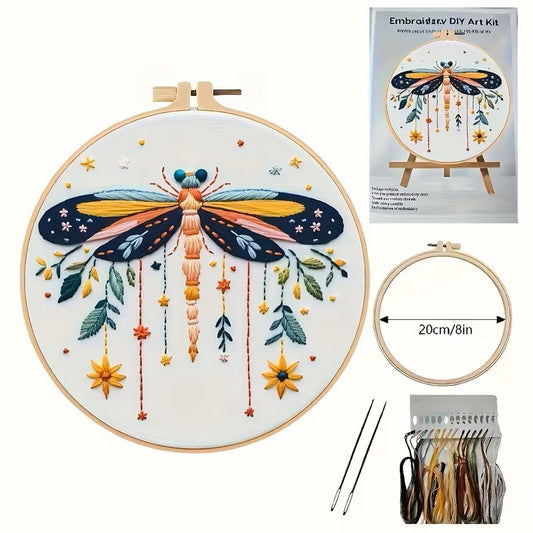Colorful Dragonfly Embroidery Kit