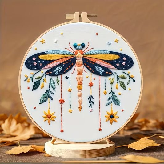 Colorful Dragonfly Embroidery Kit