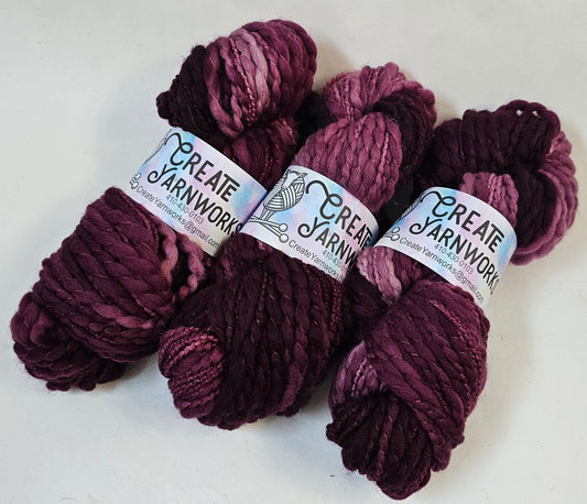 Wine Country in Thick n Thin 100% Superwash Merino Bulky Yarn