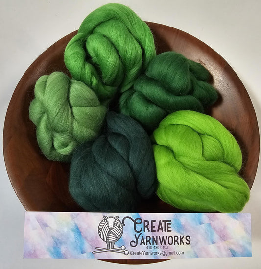 Ivy in 23 micron Merino Fiber for Needle Felting, Wet Felting, or Spinning