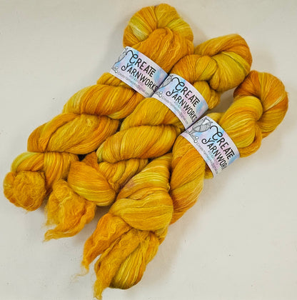 Goldilocks in Merino/Milk Fiber 67/33 blend Top 4oz braid