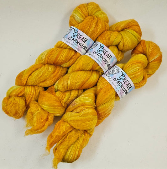Goldilocks in Merino/Milk Fiber 67/33 blend Top 4oz braid