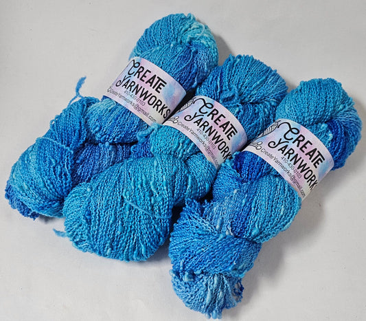 Blue Skies in Slub Superwash Merino/Nylon (90/10) Blend Fingering Weight Yarn