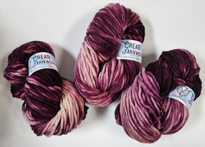 Wine Country in 100% Superwash Merino Super Bulky Yarn