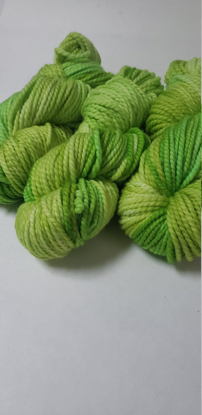 Grinch in 100% Superwash Merino Bulky Yarn