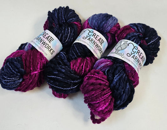 Aurora in Thick n Thin 100% Superwash Merino Bulky Yarn