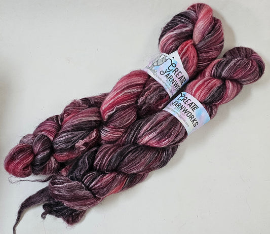 Wine Country in Merino/Milk Fiber 67/33 blend Top 4oz braid