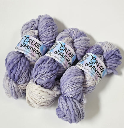 Lavender in Thick n Thin 100% Superwash Merino Bulky Yarn