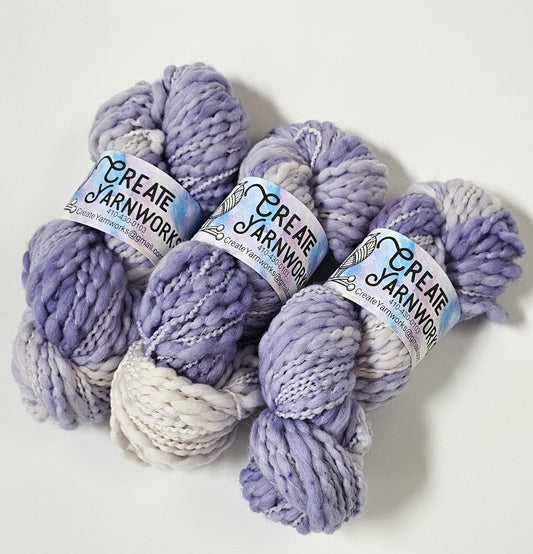 Lavender in Thick n Thin 100% Superwash Merino Bulky Yarn