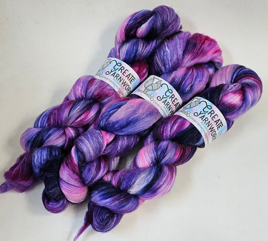 Aurora in Merino/Milk Fiber 67/33 blend Top 4oz braid