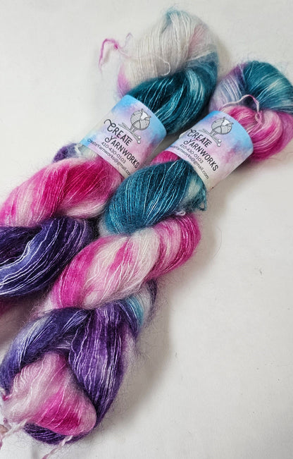Jazzercise in Kid Mohair/Silk Blend Lace Weight Yarn