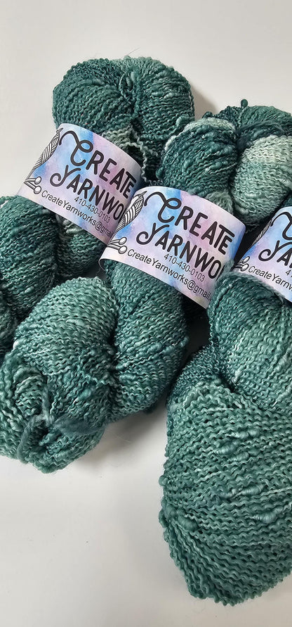 Forest in Slub Superwash Merino/Nylon (90/10) Blend Fingering Weight Yarn