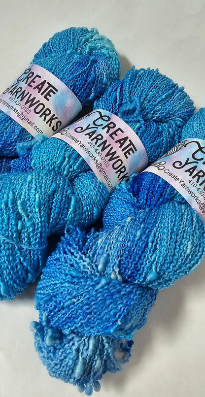 Blue Skies in Slub Superwash Merino/Nylon (90/10) Blend Fingering Weight Yarn