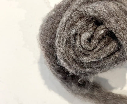 Grey Core Wool for Needle Felting
