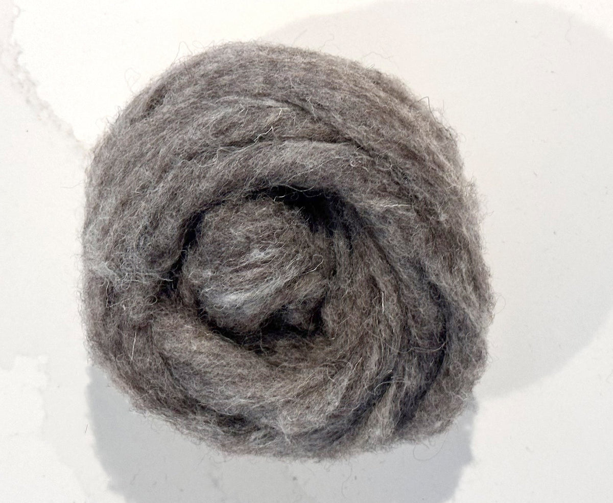 Grey Core Wool for Needle Felting