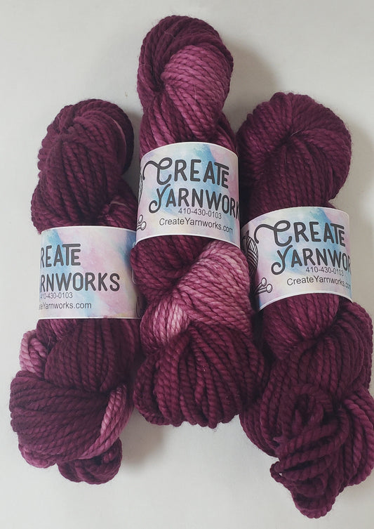 Wine Country in 100% Superwash Merino Bulky Yarn
