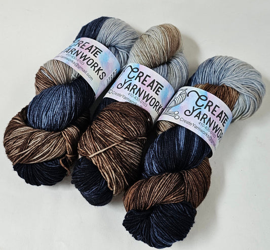 I Wanna Be a Cowboy! in Superwash Merino/Nylon (85/15) Blend Fingering Weight Yarn