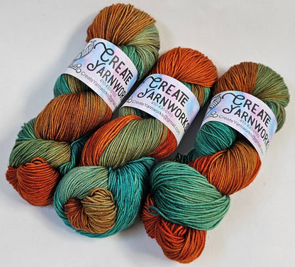 Tortoise Shell in 100% Superwash Merino Fingering Weight Yarn