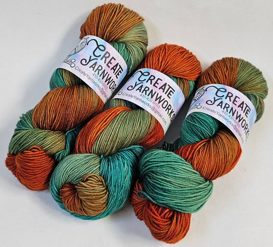 Tortoise Shell in 100% Superwash Merino Fingering Weight Yarn