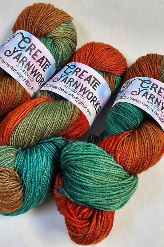 Tortoise Shell in 100% Superwash Merino Fingering Weight Yarn