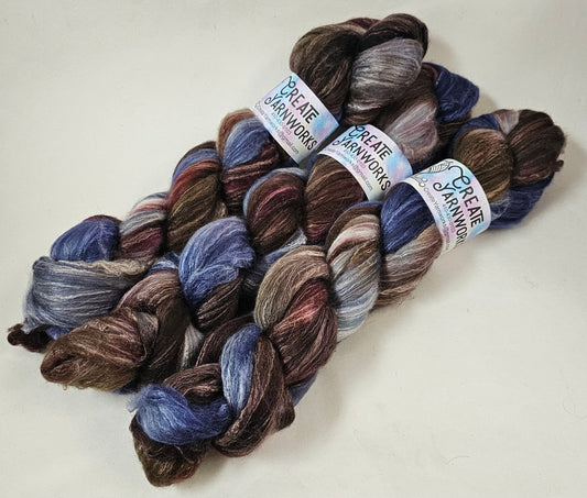 I Wanna Be a Cowboy! in Merino/Milk Fiber 67/33 blend Top 4oz braid