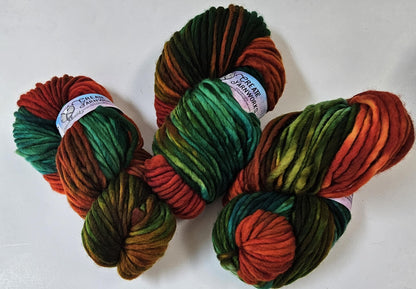 Tortoise Shell in 100% Superwash Merino Super Bulky Yarn