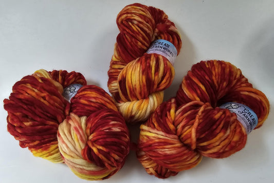 Eastern Shore Sunrise in 100% Superwash Merino Super Bulky Yarn