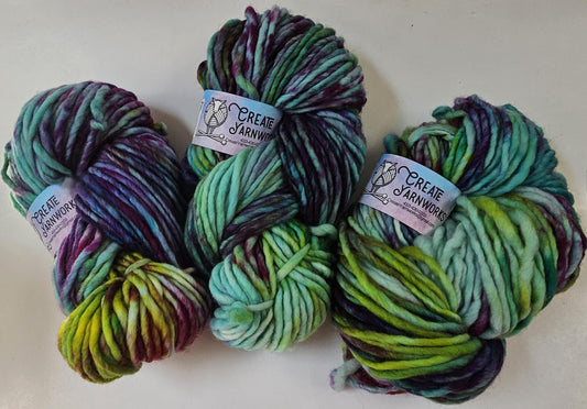 Mermaid Dreams in 100% Superwash Merino Super Bulky Yarn