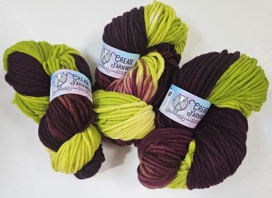 Wicked in 100% Superwash Merino Super Bulky Yarn