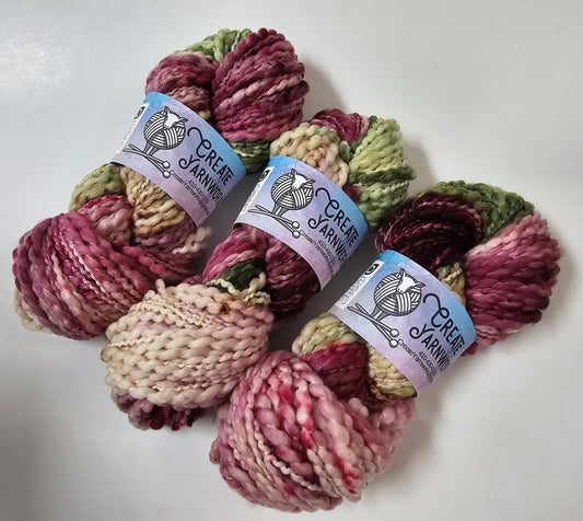 Rose Garden in Thick n Thin 100% Superwash Merino Bulky Yarn
