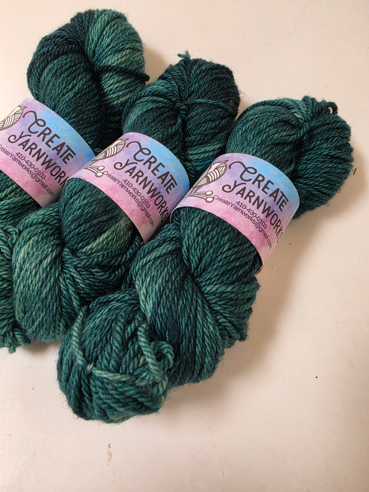 Forest in Superwash Merino Worsted Weight Yarn