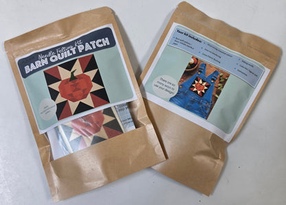 Pumpkin Barn Quilt Patch Needle Felting Kit