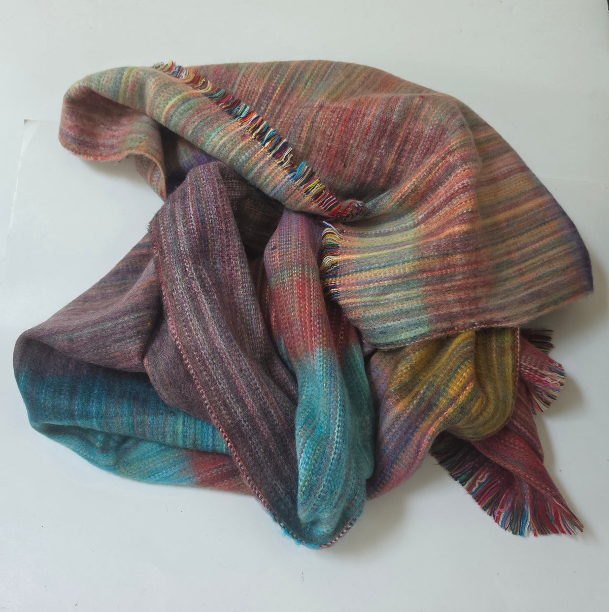 Woven Alpaca Blend Shawl