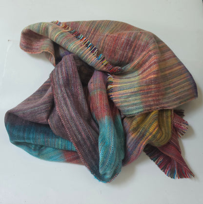 Woven Alpaca Blend Shawl