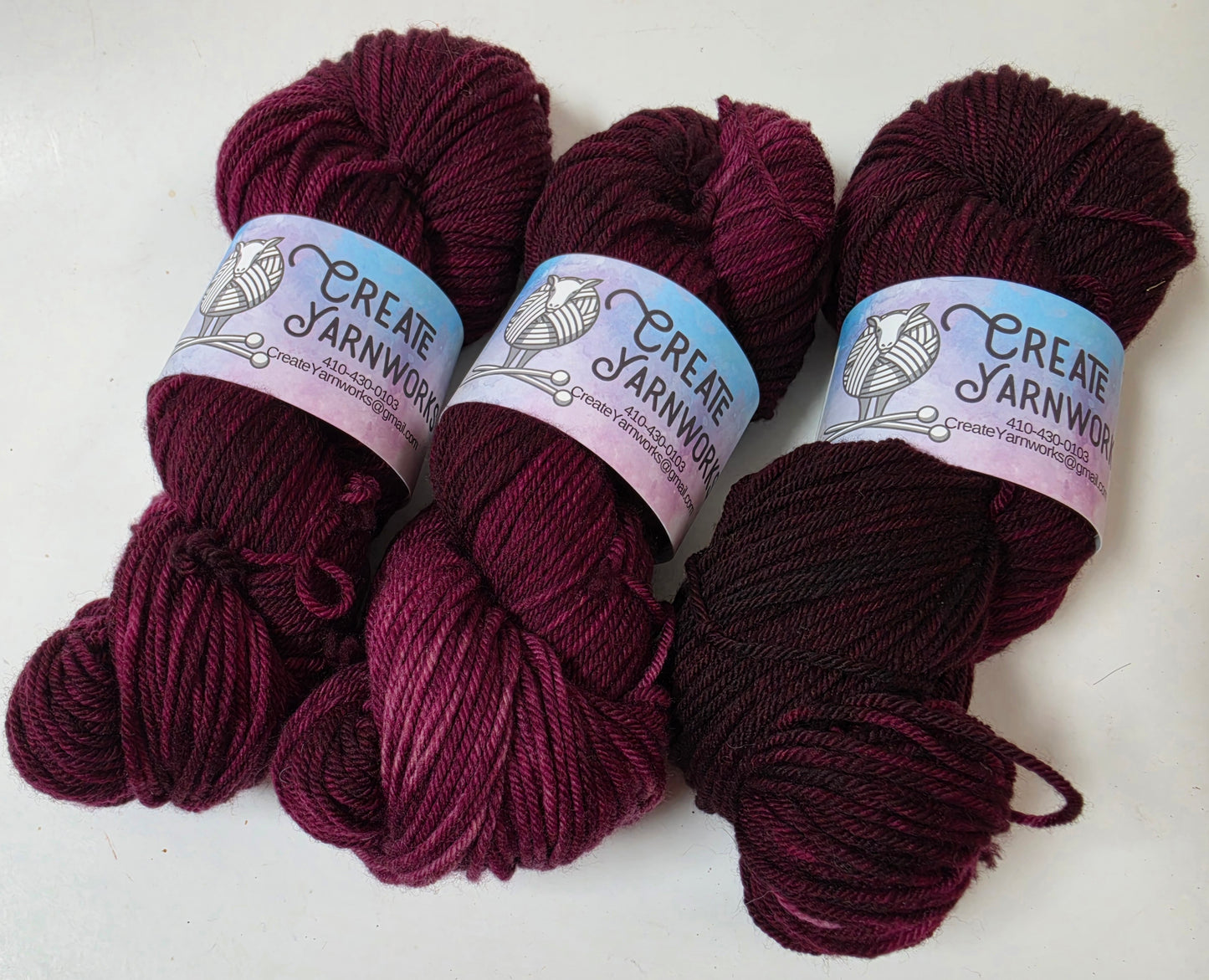 Wine Country in Superwash Merino Blend DK Weight Yarn