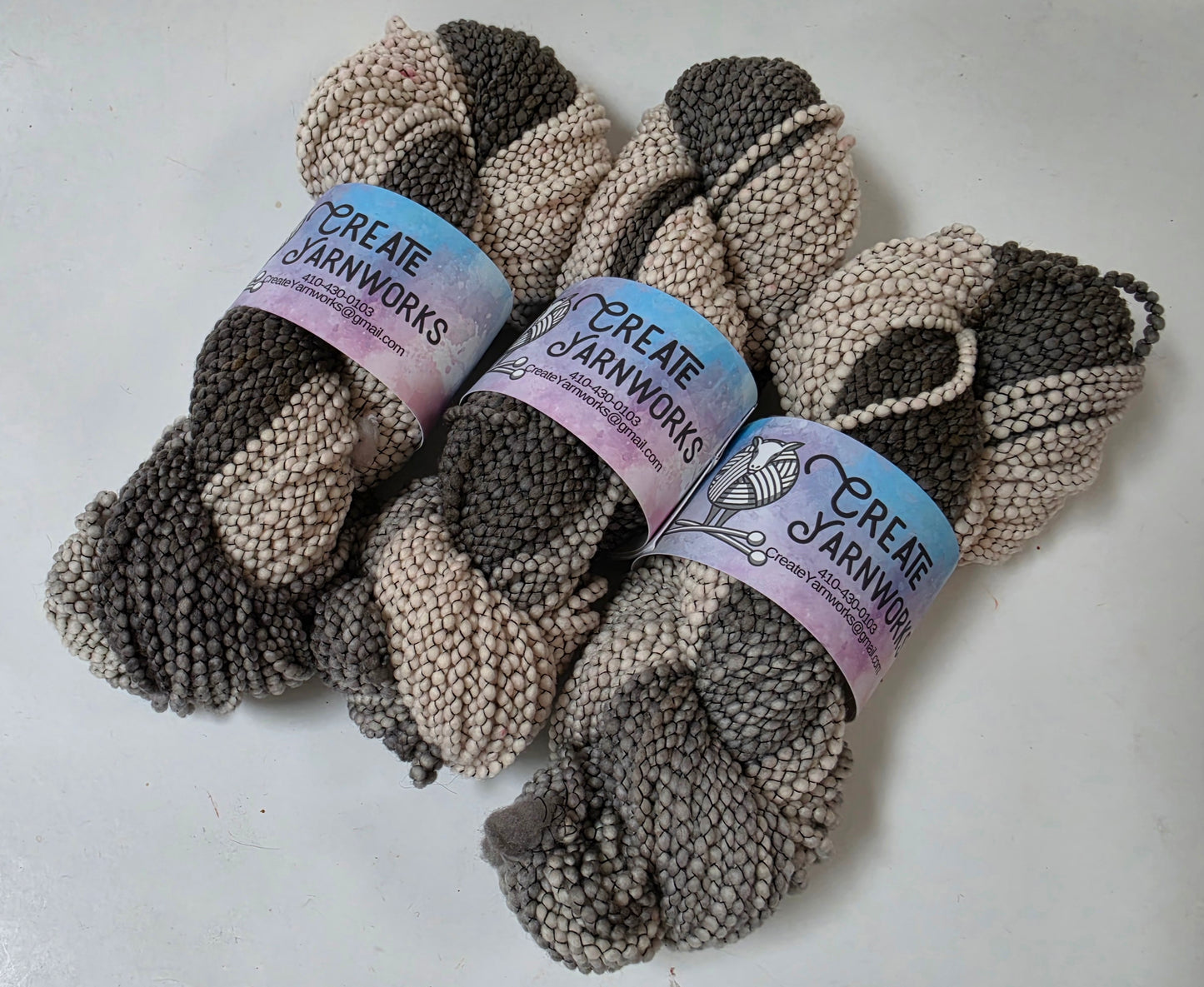 Stormy Skies in US Merino Blend Bulky Yarn