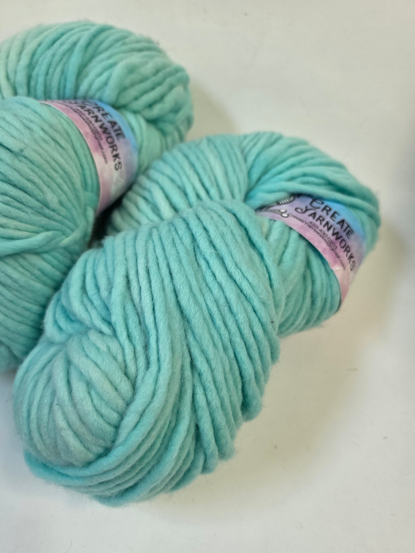 Breakfast at Tiffany's in 100% Superwash Merino Super Bulky Yarn