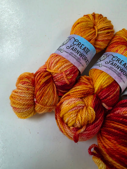 Eastern Shore Sunrise in Superwash Merino Worsted Weight Yarn