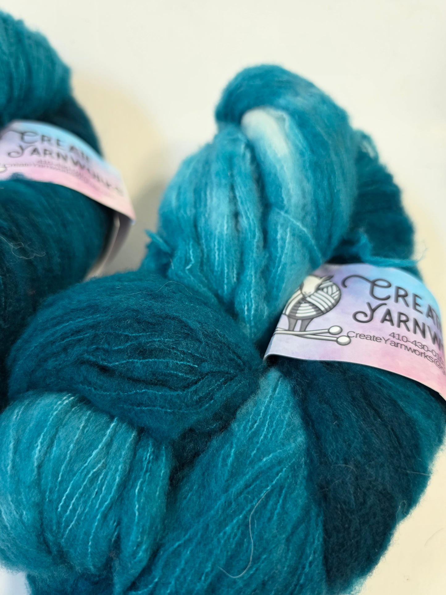 Tempting Teal in Brushed Merino Lace Weight Yarn