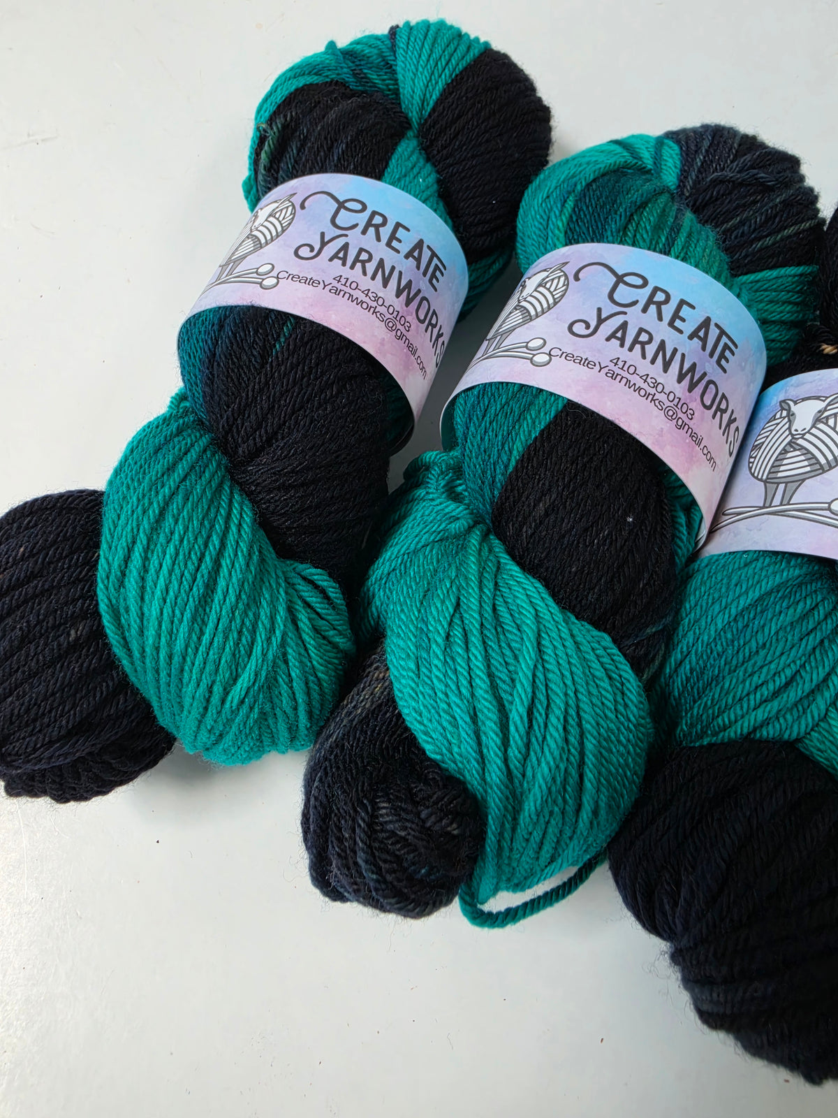 Mermaid's Tide in Merino/Nylon (85/15) Blend Fingering Weight Yarn