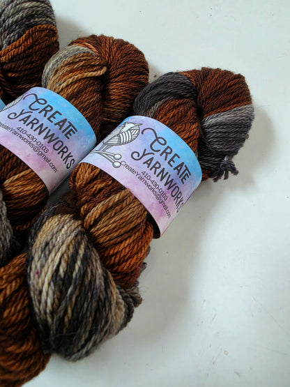 Fox in the Shadows in Superwash Bluefaced Leicester (BFL) Worsted Weight Yarn