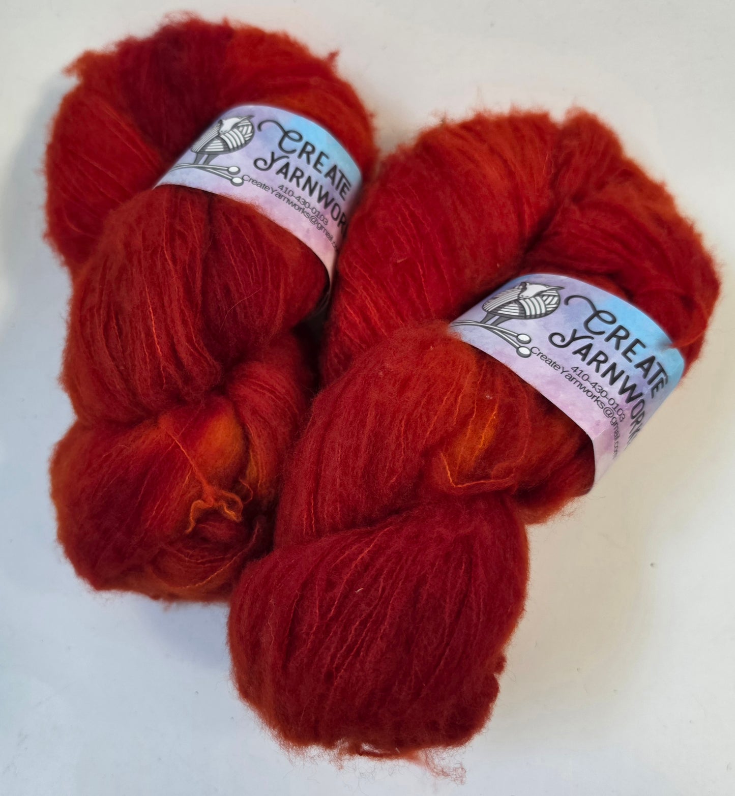 Pumpkin in Brushed Merino Lace Weight Yarn