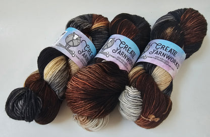 Fox in the Shadows in Superwash Merino/Nylon (85/15) Blend Fingering Weight Yarn