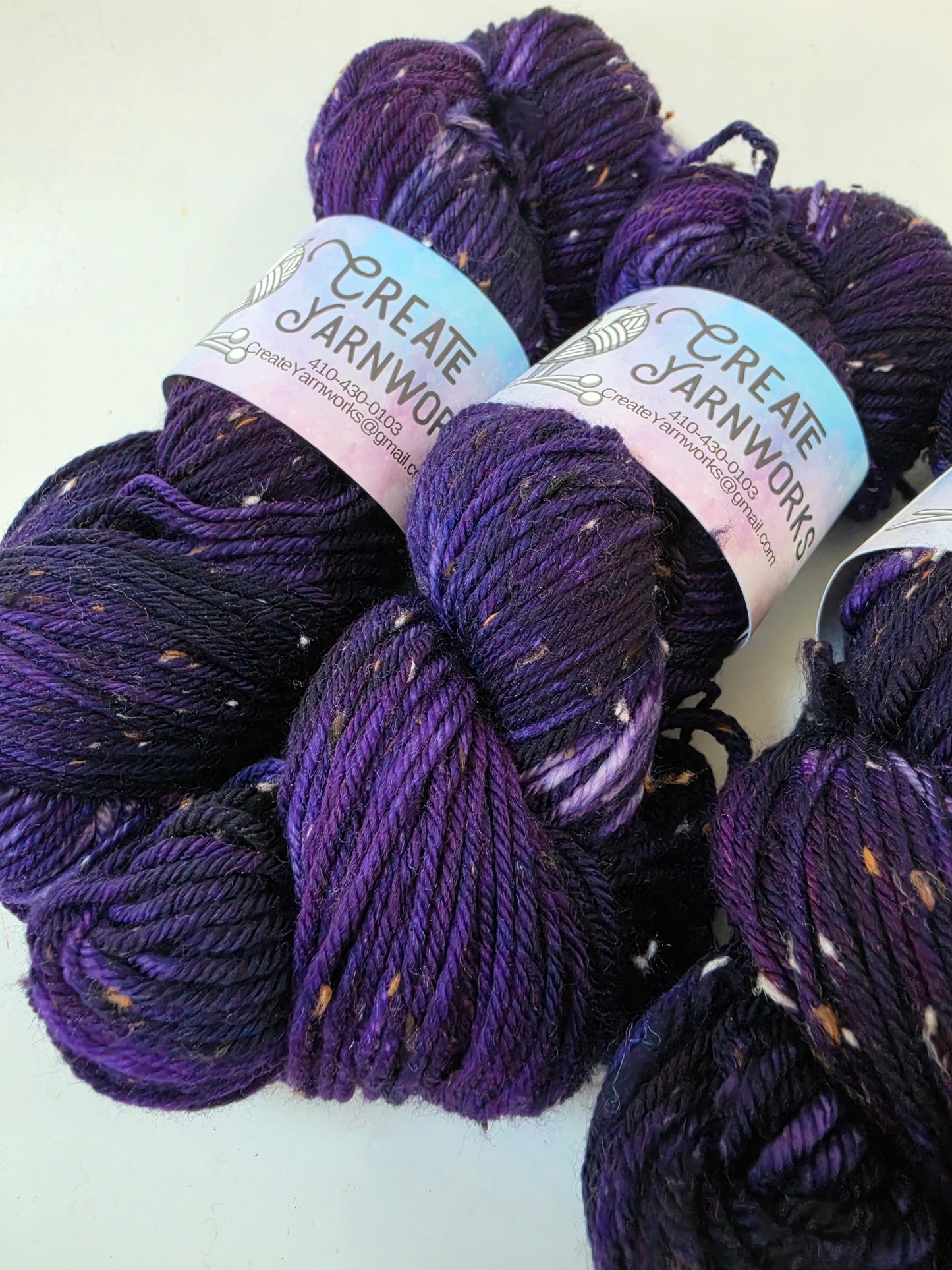 Purples in DK Merino Tweed Yarn