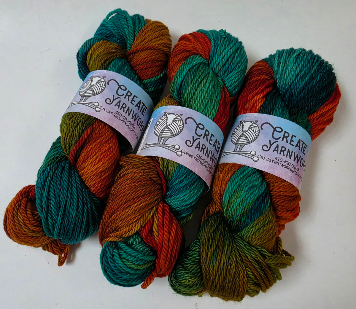 Tortoise Shell in Superwash Merino Worsted Weight Yarn