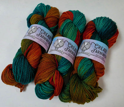 Tortoise Shell in Superwash Merino Worsted Weight Yarn