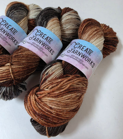 Fox in the Shadows in Silver Shimmer DK Weight Yarn