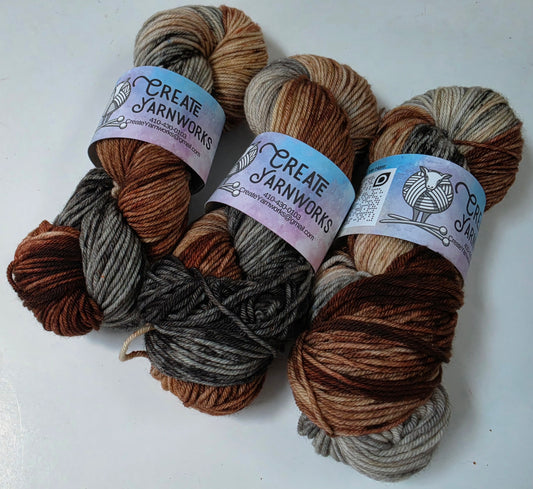 Fox in the Shadows in Superwash Merino Blend DK Weight Yarn