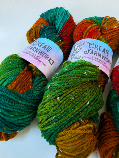 Tortoise Shell in DK Merino Tweed Yarn