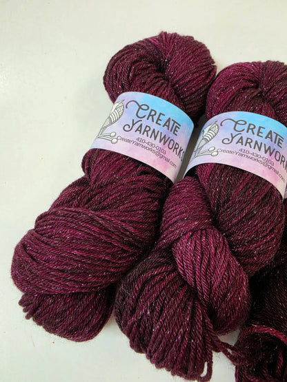 Wine Country in Silver Shimmer DK Weight Yarn